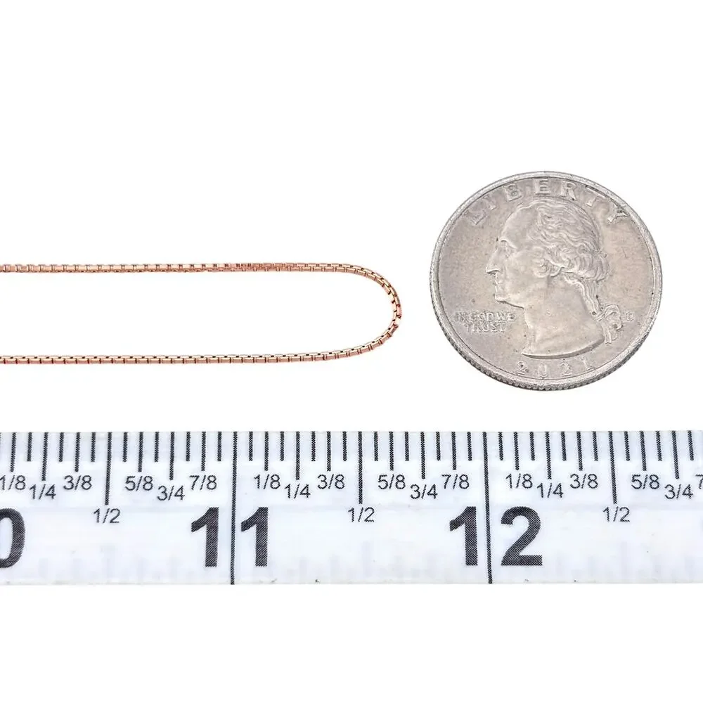 Vintage Sterling Silver 925 Rose Gold-Tone Heart Lariat Necklace up to 23